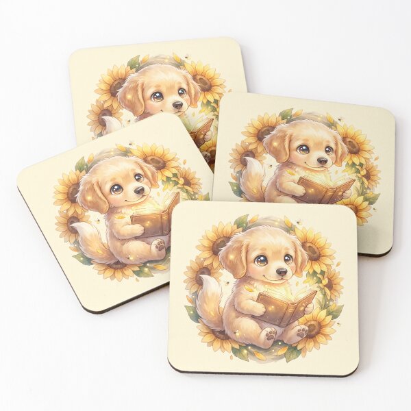 Item preview, Sunflower Puppy Storybook Magic designed and sold by MythicCotton.