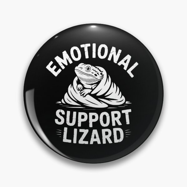 Item preview, Emotional Support Lizard designed and sold by theartfulaspie.
