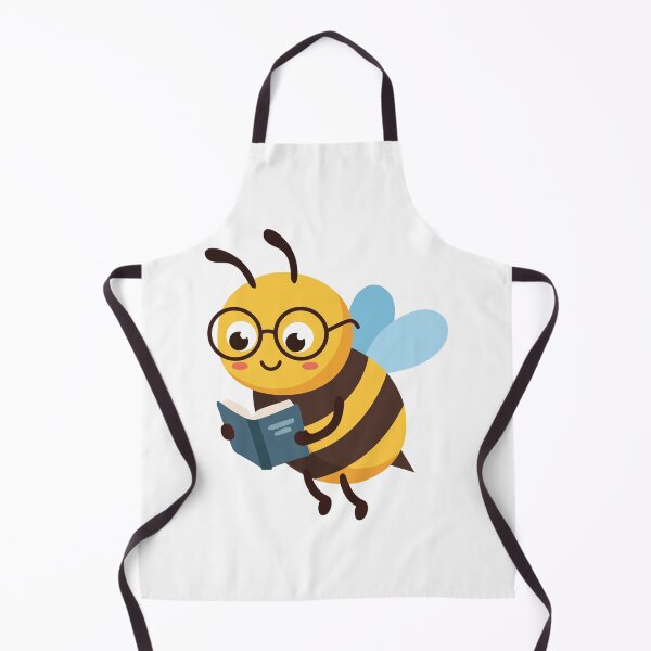 Item preview, Cute Reading Bee Illustration designed and sold by BetweenForms.