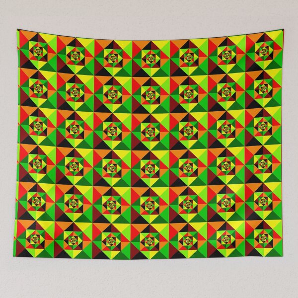 Item preview, Geometric Quilt (Scramble): Summer/Jamaican designed and sold by SarahJosArt.