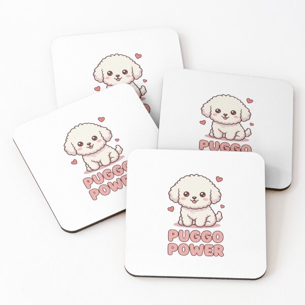 Item preview, Puggo Power Kawaii Bichon Frise Dog designed and sold by GiggleInkTees.