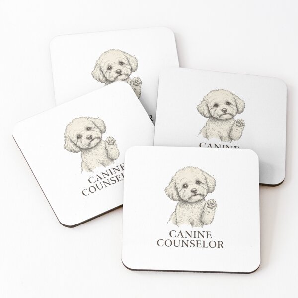 Item preview, Canine Counselor Poodle Therapy Dog Sketch designed and sold by GiggleInkTees.