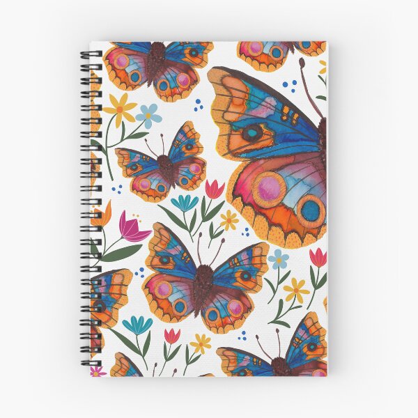 Item preview, Blue Buckeye Butterfly Floral Pattern designed and sold by Jessica Morris Designs.