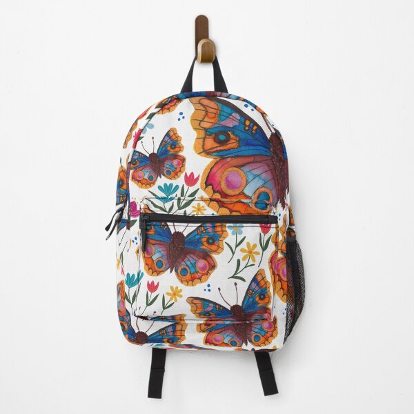 Item preview, Blue Buckeye Butterfly Floral Pattern designed and sold by Jessica Morris Designs.