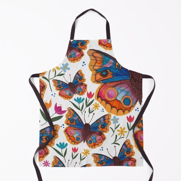 Item preview, Blue Buckeye Butterfly Floral Pattern designed and sold by Jessica Morris Designs.