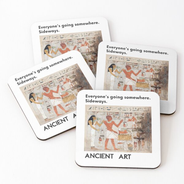 Item preview, Ancient Egyptian Art T-Shirt | Everyone's Going Somewhere Sideways | Art History Gift | Funny Ancient Art Tee designed and sold by Meimiro.