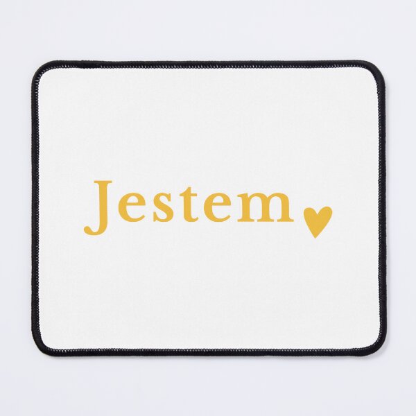 Item preview, Minimalist Jestem Polish Affirmation Small Yellow Heart designed and sold by LekkieStudioArt.