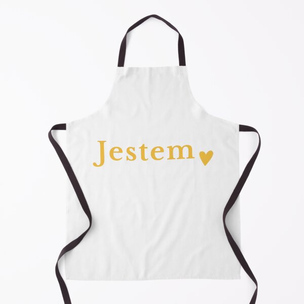 Item preview, Minimalist Jestem Polish Affirmation Small Yellow Heart designed and sold by LekkieStudioArt.