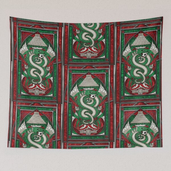 Item preview, Aztec Serpent Soccer Legacy Stained Glass designed and sold by BriSher.