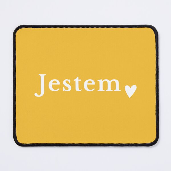 Item preview, Minimalist Jestem Polish Affirmation White Typography Design designed and sold by LekkieStudioArt.