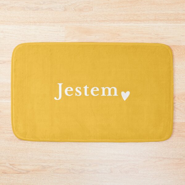 Item preview, Minimalist Jestem Polish Affirmation White Typography Design designed and sold by LekkieStudioArt.