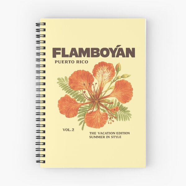 Item preview, Flamboyan Puerto Rico Tropical Flower Vintage Caribbean Botanical Design designed and sold by creatingmouseshop.