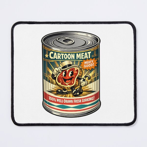 Item preview, Can of delicious cartoon character meat, fresh drawn and ready to eat. designed and sold by Gunnar Hermansen.