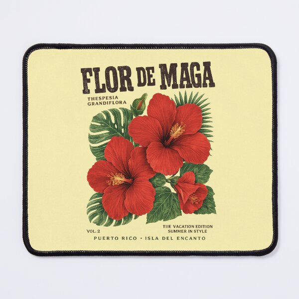 Item preview, Flor de Maga Puerto Rico Vintage Tropical Flower Botanical Island Design designed and sold by creatingmouseshop.