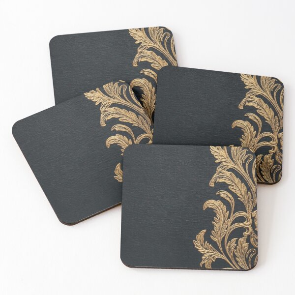 Item preview, Luxury Baroque Gold Floral Ornament designed and sold by MegaNovaArt.