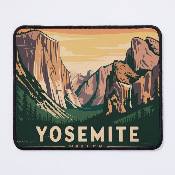 Item preview, Vintage Yosemite Style National Park Poster designed and sold by M&M Lifestyle Hub.