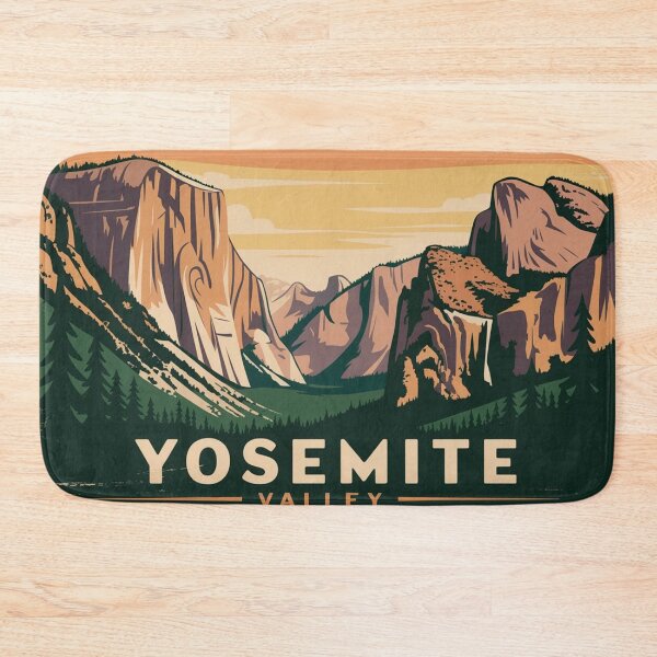 Item preview, Vintage Yosemite Style National Park Poster designed and sold by M&M Lifestyle Hub.