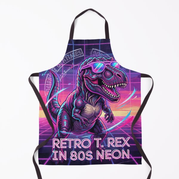 Item preview, Retro T. Rex in 80s Neon – Synthwave Dinosaur Design designed and sold by CallisC-Arts.