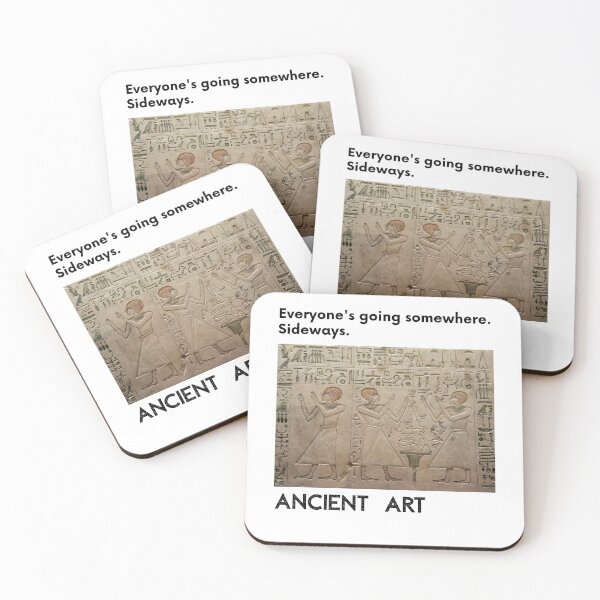 Item preview, Ancient Egyptian Art T-Shirt | Everyone's Going Somewhere Sideways | Art History Gift | Funny Ancient Art Tee designed and sold by Meimiro.