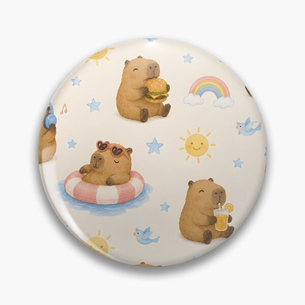 Item preview, Capybara Relax Pattern designed and sold by capybaraxshop.