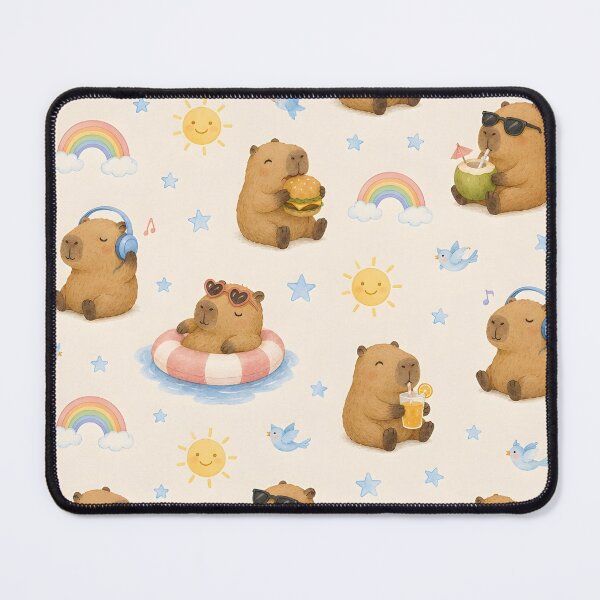 Item preview, Capybara Relax Pattern designed and sold by capybaraxshop.