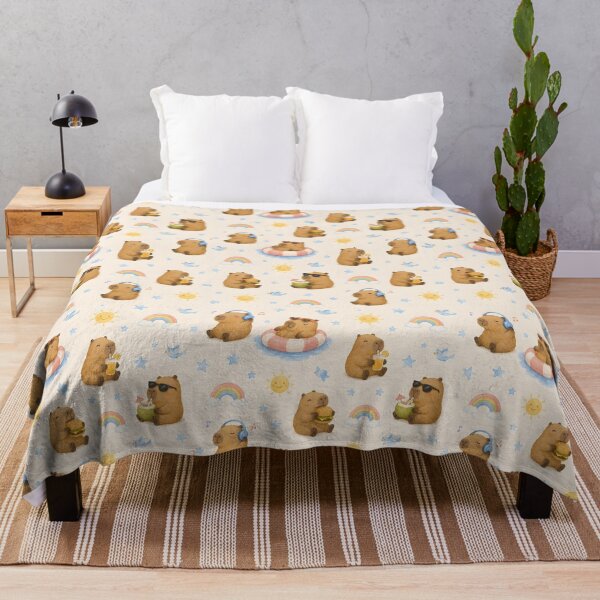 Item preview, Capybara Relax Pattern designed and sold by capybaraxshop.