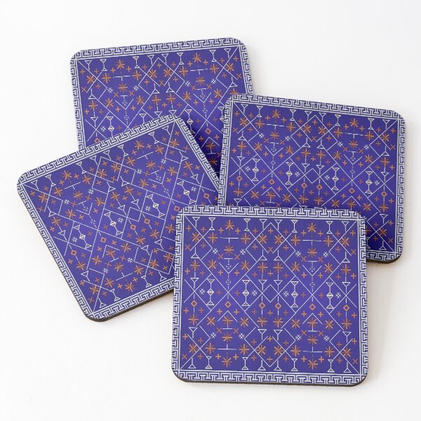 Item preview,  Celestial Geometric Tapestry in Cobalt designed and sold by arteresting-art.
