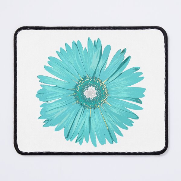 Item preview, Aqua Blue Daisy Flower Botanical Floral Pop Art designed and sold by Sharon Cummings Art.