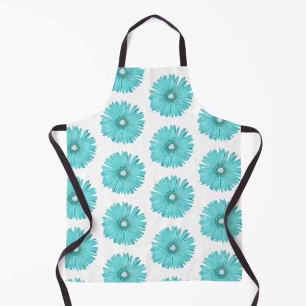 Item preview, Aqua Blue Daisy Flower Botanical Floral Pop Art designed and sold by Sharon Cummings Art.