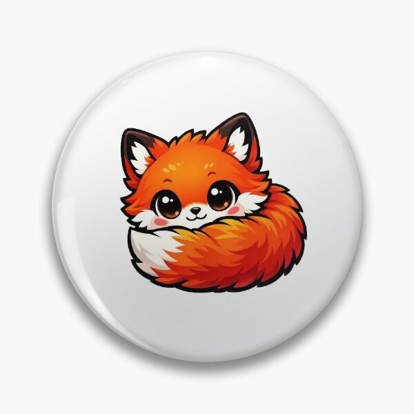 Item preview, Adorable Cartoon Orange Fox with Expressive Eyes Sticker designed and sold by Cozy Vibes 2.0.