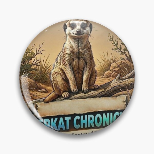 Item preview, The Desert Sentry: Meerkat Chronicles | Wildlife Art designed and sold by AnimalWorldChronicles.
