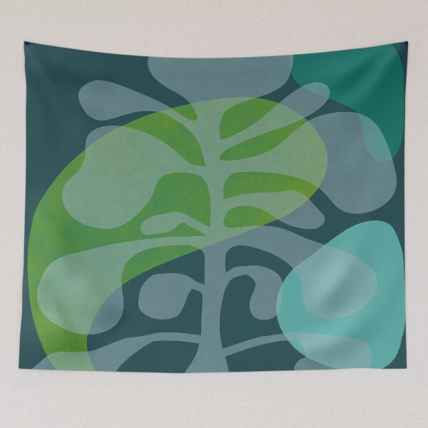 Item preview, Organic Flow Series No. 2: Transformative Teal designed and sold by Pretty Bird Studio.