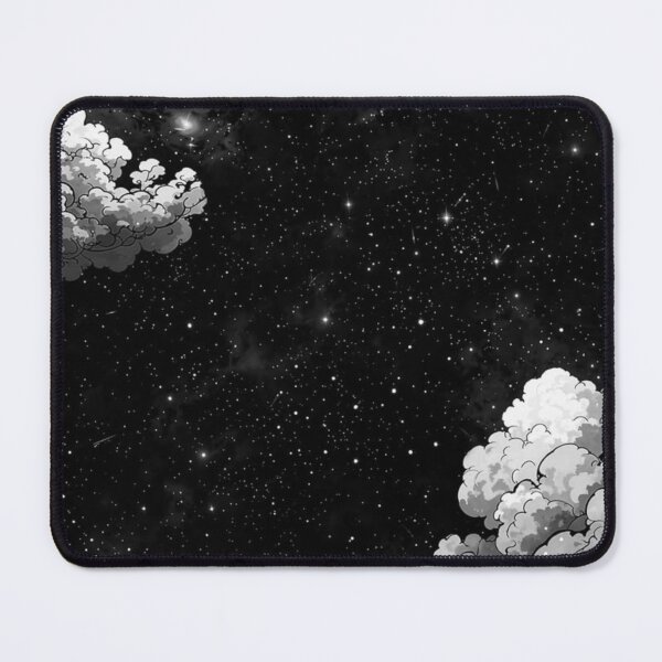 Item preview, Clouds and stars black designed and sold by ItsAllYellow.