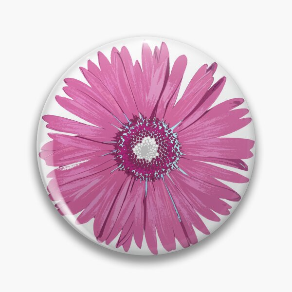 Item preview, Pink Daisy Flower Botanical Floral Garden Pop Art designed and sold by Sharon Cummings Art.