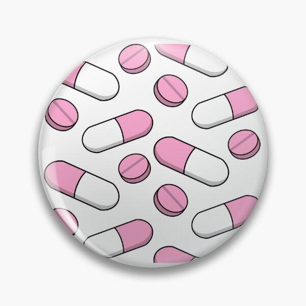 Artikelvorschau, Rosa Medizin ästhetisches sich wiederholendes Muster entworfen und verkauft von Nesstitches.