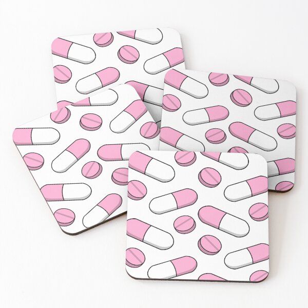 Item preview, Pink medicine aesthetic repeating pattern designed and sold by Nesstitches.