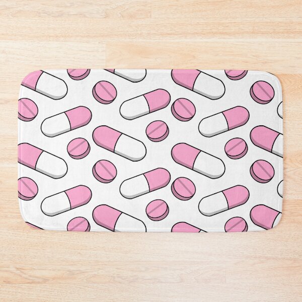 Item preview, Pink medicine aesthetic repeating pattern designed and sold by Nesstitches.