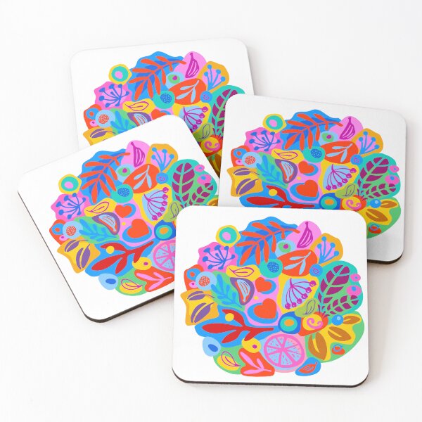 Item preview, Colorful tropical leaves and fruits plants designed and sold by Bearlala.