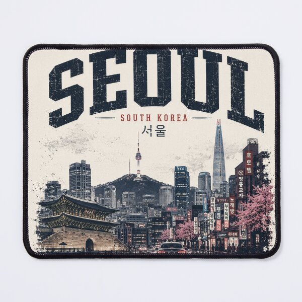 Item preview, Seoul Korea Night Drive Skyline | Vintage Aesthetic K-City Streetwear Design designed and sold by Kate1art.