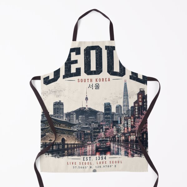 Item preview, Seoul Korea Night Drive Skyline | Vintage Aesthetic K-City Streetwear Design designed and sold by Kate1art.