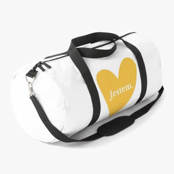 Item preview, Minimalist Jestem Polish Affirmation with Yellow Heart designed and sold by LekkieStudioArt.