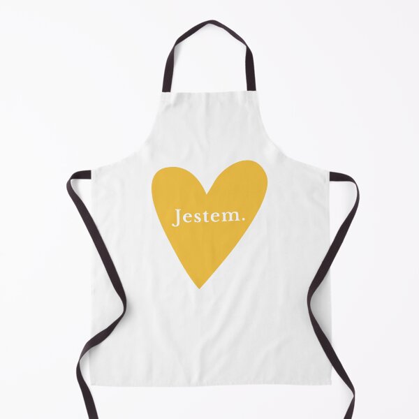 Item preview, Minimalist Jestem Polish Affirmation with Yellow Heart designed and sold by LekkieStudioArt.