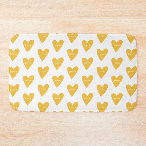 Item preview, Minimalist Jestem Polish Affirmation with Yellow Heart designed and sold by LekkieStudioArt.