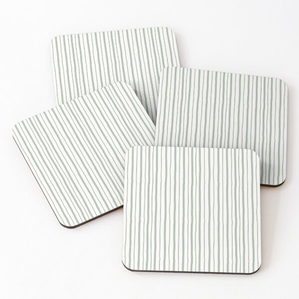 Item preview, Sage Green Hand Drawn Vertical Stripes | Minimalist Organic Sage Lines | Soft Sage Coastal Striped Pattern | Minimalist Nature Green Stripes | Modern Farmhouse Sage Stripes designed and sold by VivaFy.
