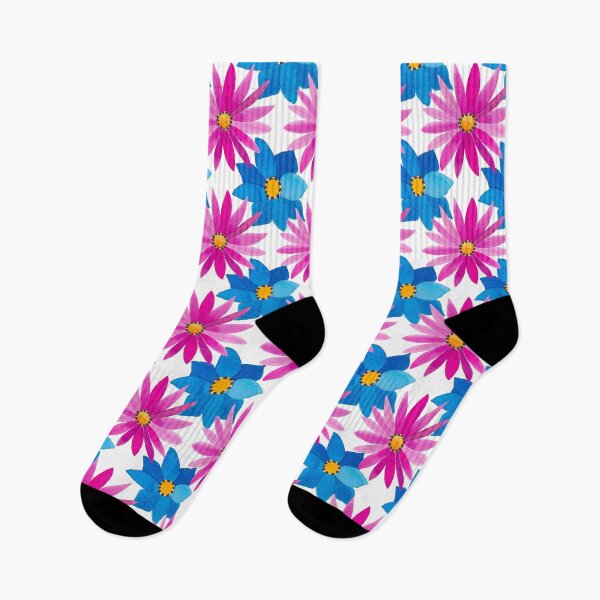Item preview, Pink and Blue Daisy Pattern designed and sold by Jessica Morris Designs.