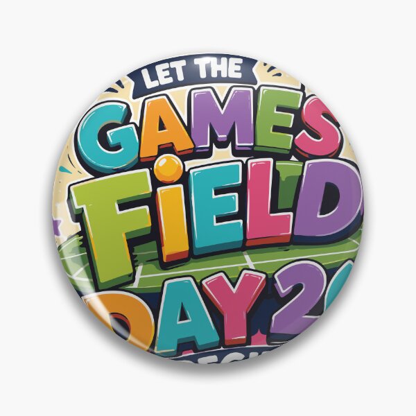 Aperçu de l'œuvre Design de t-shirt Field Day 2026 | Autocollant « Que les jeux commencent » créée et vendue par ucpstudio.