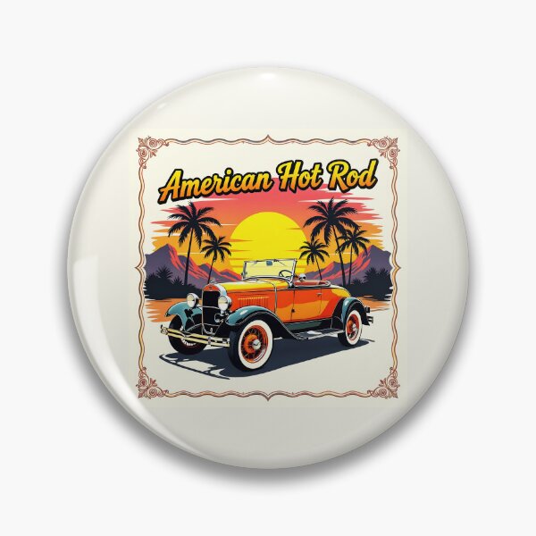 Item preview, American Hot Rod California Sunset Vintage Art designed and sold by rgagliardi2017.