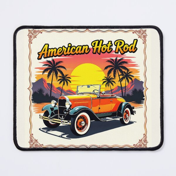 Item preview, American Hot Rod California Sunset Vintage Art designed and sold by rgagliardi2017.