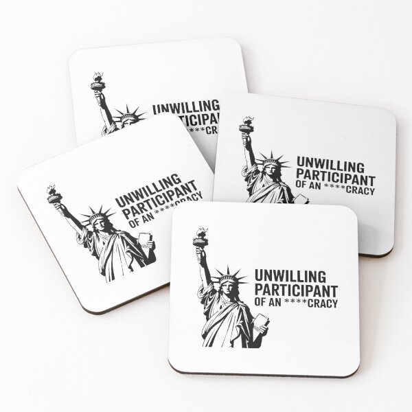 Item preview, Unwilling Participant of an Idiocracy | Sarcastic Political Humor Statue Design designed and sold by ArcticFoxStudio.