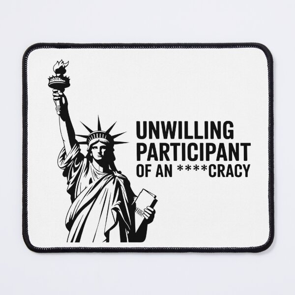 Item preview, Unwilling Participant of an Idiocracy | Sarcastic Political Humor Statue Design designed and sold by ArcticFoxStudio.